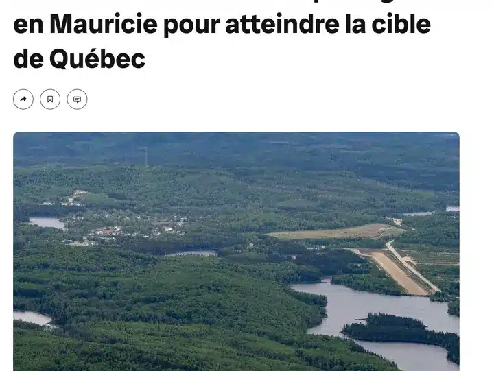  6000 km2 de territoire à protéger en Mauricie pour atteindre la cible...